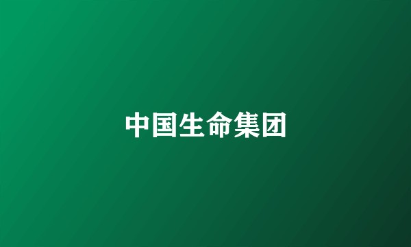 中国生命集团