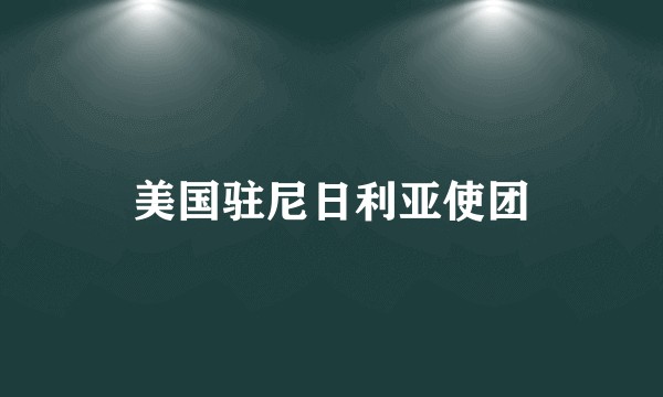 美国驻尼日利亚使团