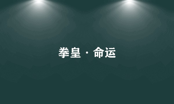 拳皇·命运