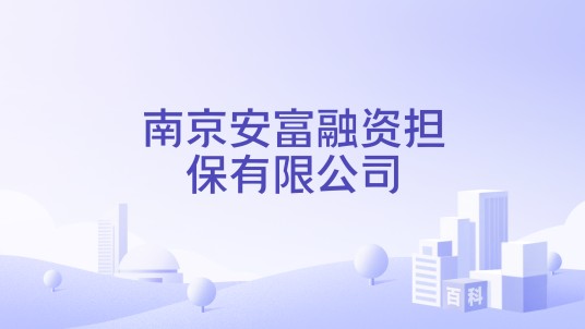 南京安富融资担保有限公司