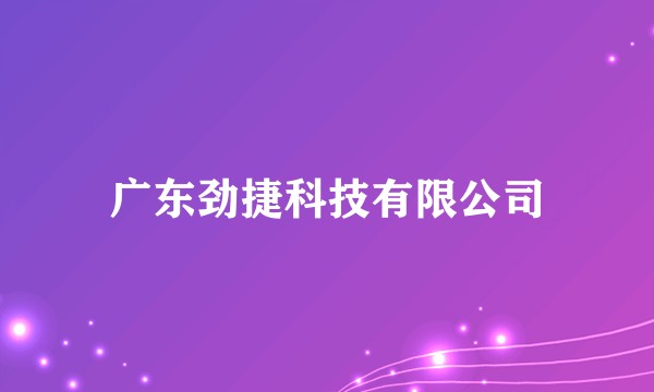 广东劲捷科技有限公司