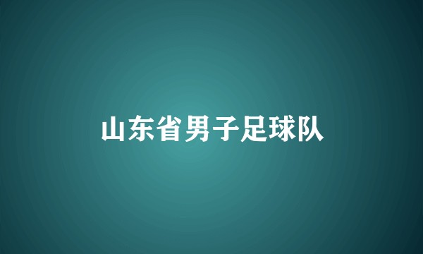 山东省男子足球队