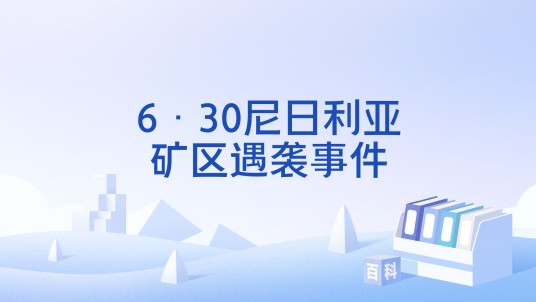 6·30尼日利亚矿区遇袭事件