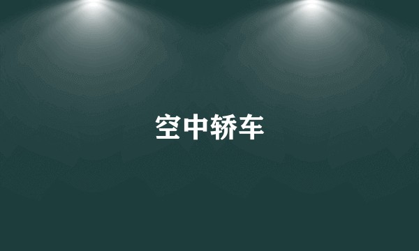 空中轿车