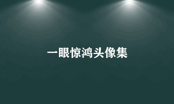 一眼惊鸿头像集