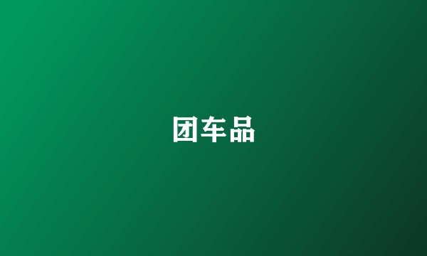 团车品