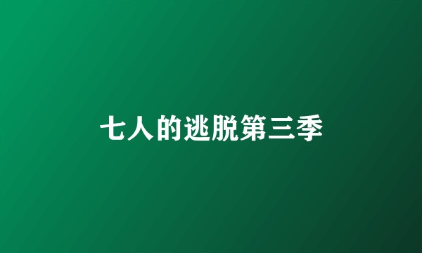 七人的逃脱第三季