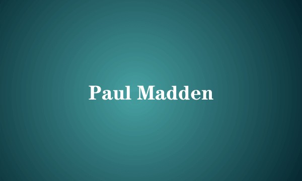 Paul Madden