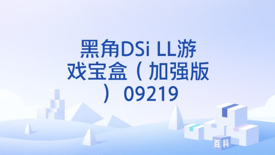 黑角DSi LL游戏宝盒（加强版） 09219