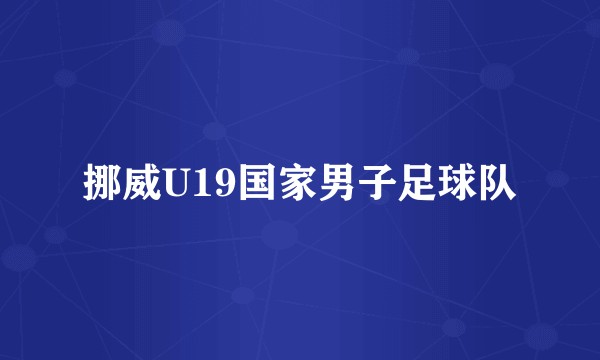 挪威U19国家男子足球队