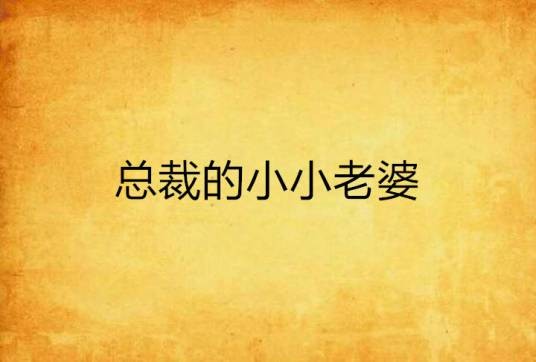 总裁的小小老婆