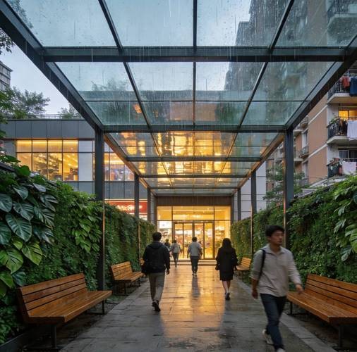 风雨连廊（一种建筑连廊设施）