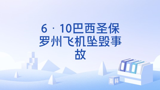 6·10巴西圣保罗州飞机坠毁事故