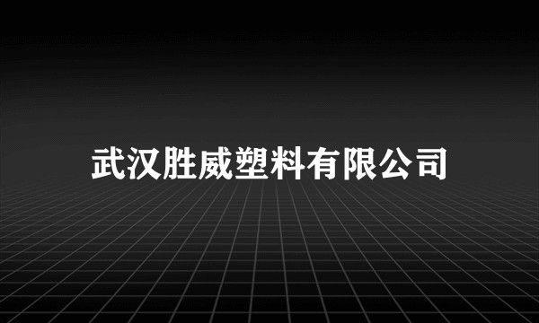 武汉胜威塑料有限公司