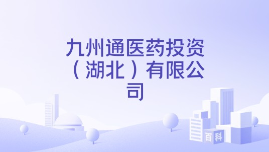九州通医药投资（湖北）有限公司