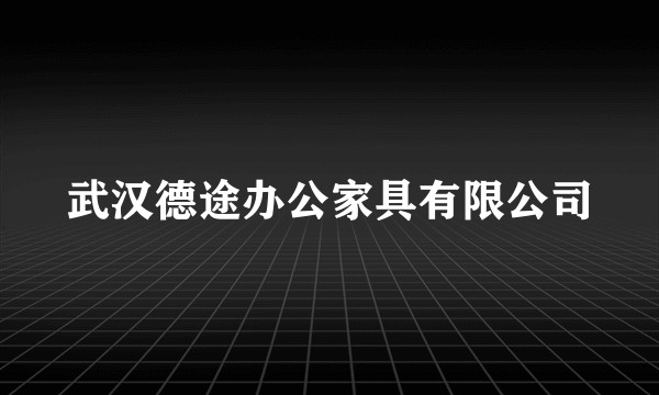 武汉德途办公家具有限公司