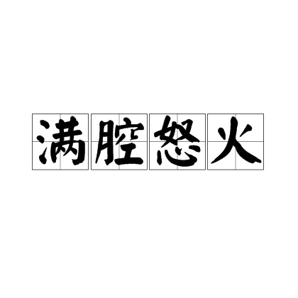 满腔怒火