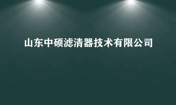 山东中硕滤清器技术有限公司