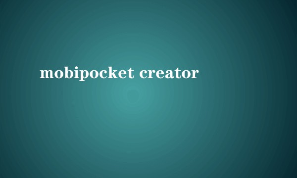 mobipocket creator
