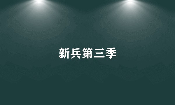 新兵第三季