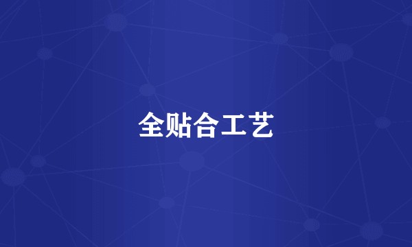 全贴合工艺
