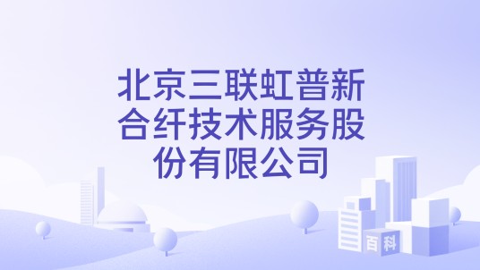 北京三联虹普新合纤技术服务股份有限公司
