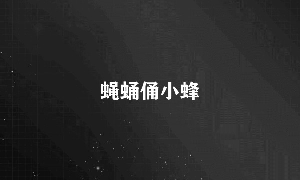 蝇蛹俑小蜂