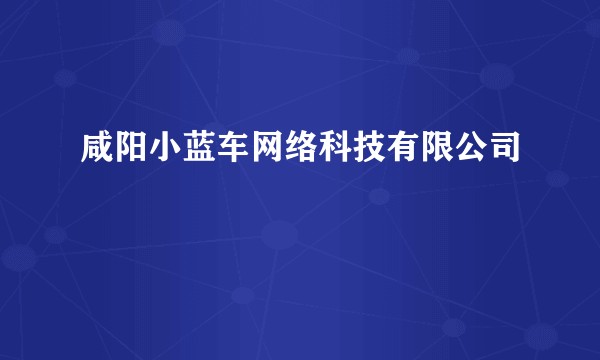 咸阳小蓝车网络科技有限公司