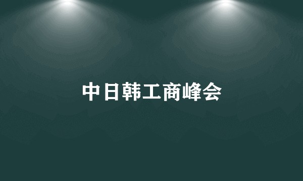 中日韩工商峰会