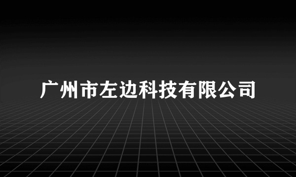 广州市左边科技有限公司
