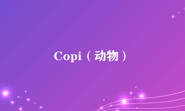Copi（动物）