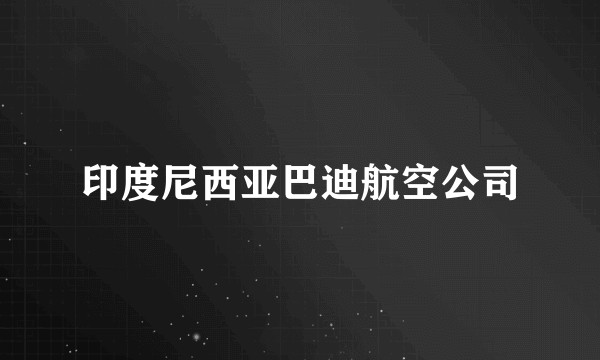 印度尼西亚巴迪航空公司
