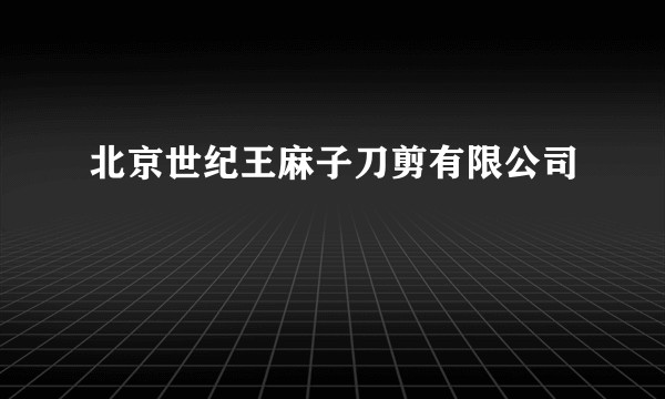 北京世纪王麻子刀剪有限公司