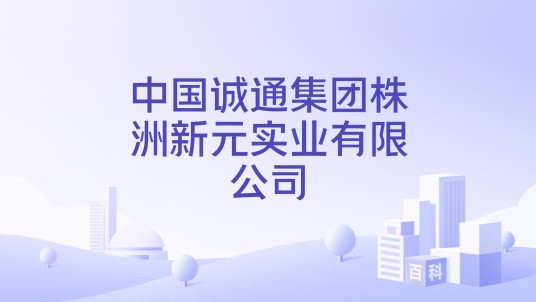 中国诚通集团株洲新元实业有限公司
