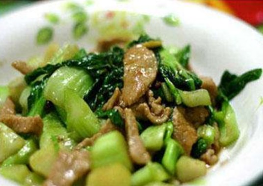 油菜炒肉