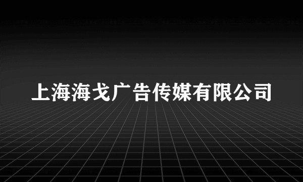 上海海戈广告传媒有限公司