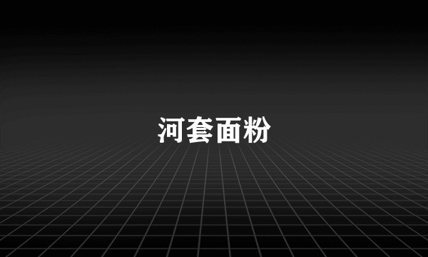 河套面粉