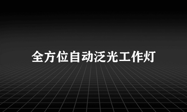 全方位自动泛光工作灯