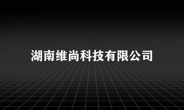 湖南维尚科技有限公司