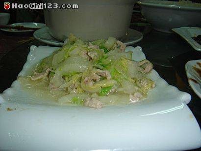 白菜炒肉丝
