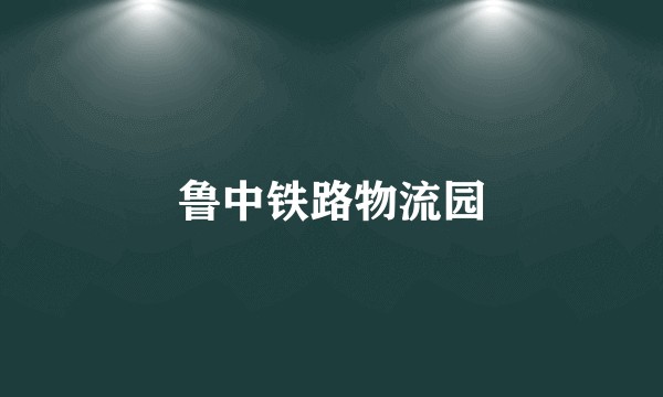 鲁中铁路物流园