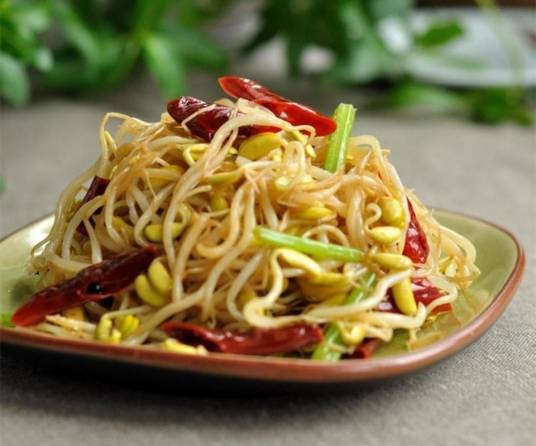 干煸黄豆芽