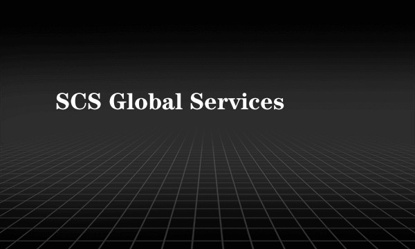 SCS Global Services