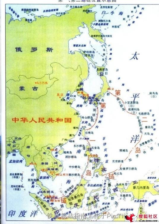 中国辽阔海域的军事价值