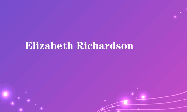 Elizabeth Richardson