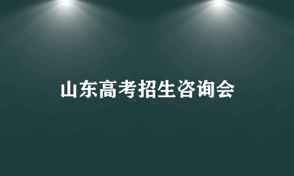山东高考招生咨询会