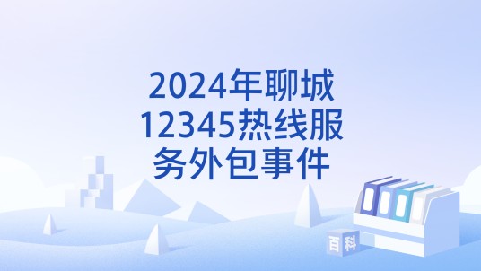 2024年聊城12345热线服务外包事件