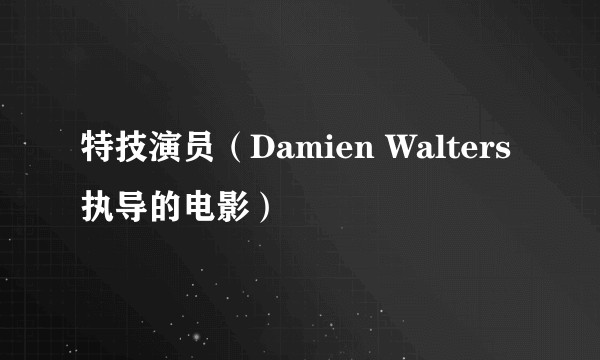 特技演员（Damien Walters执导的电影）