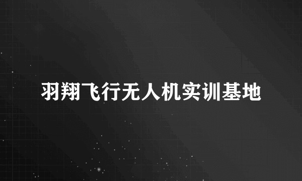 羽翔飞行无人机实训基地
