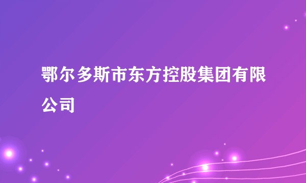 鄂尔多斯市东方控股集团有限公司